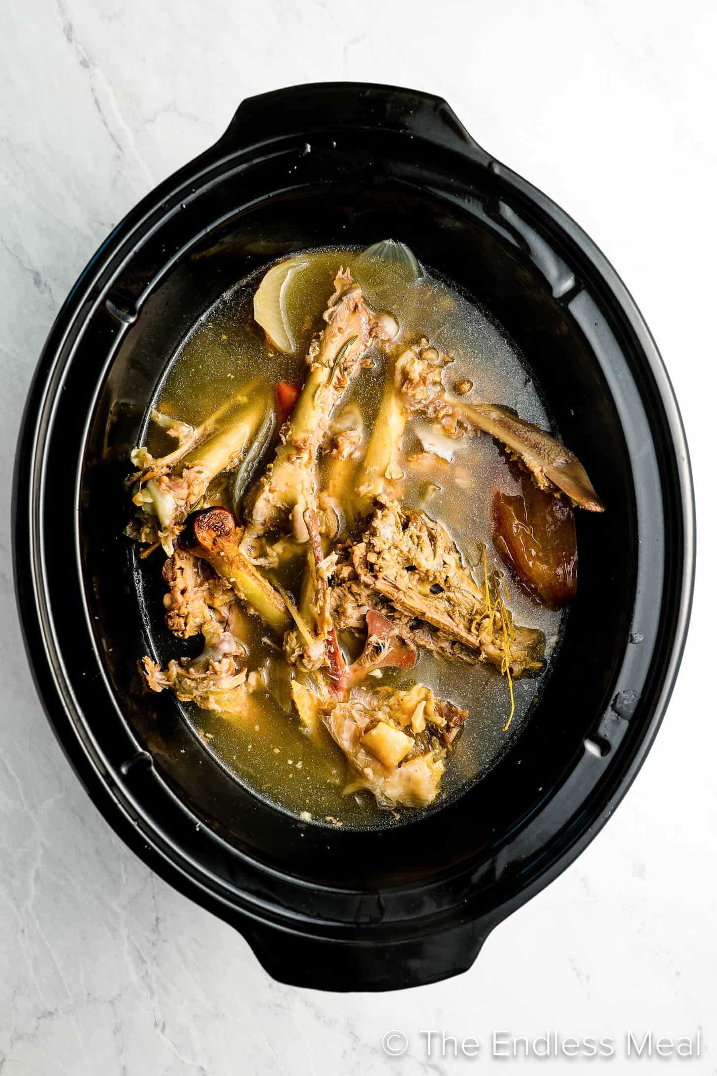 Crockpot Turkey Stock