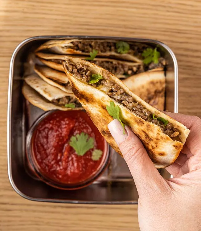 Beef Mushroom Quesadillas