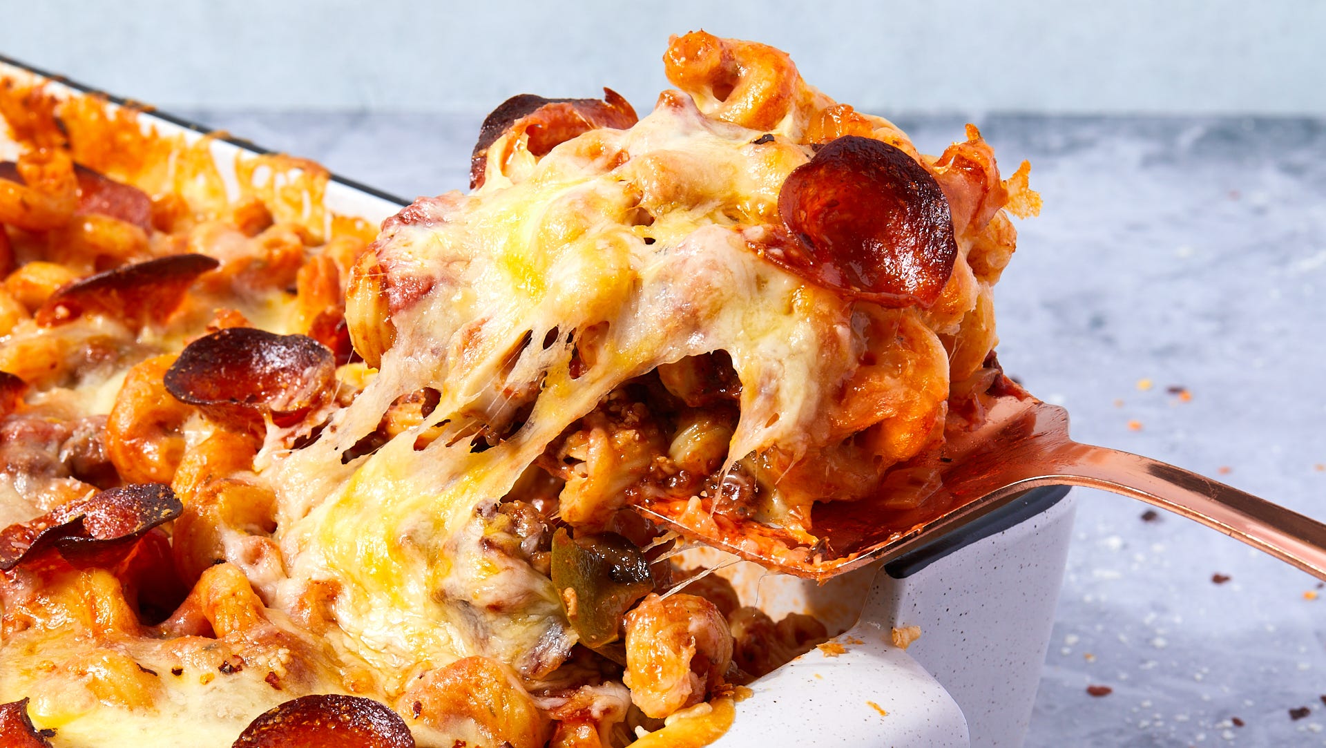 Chicken Sausage Pizza Casserole
