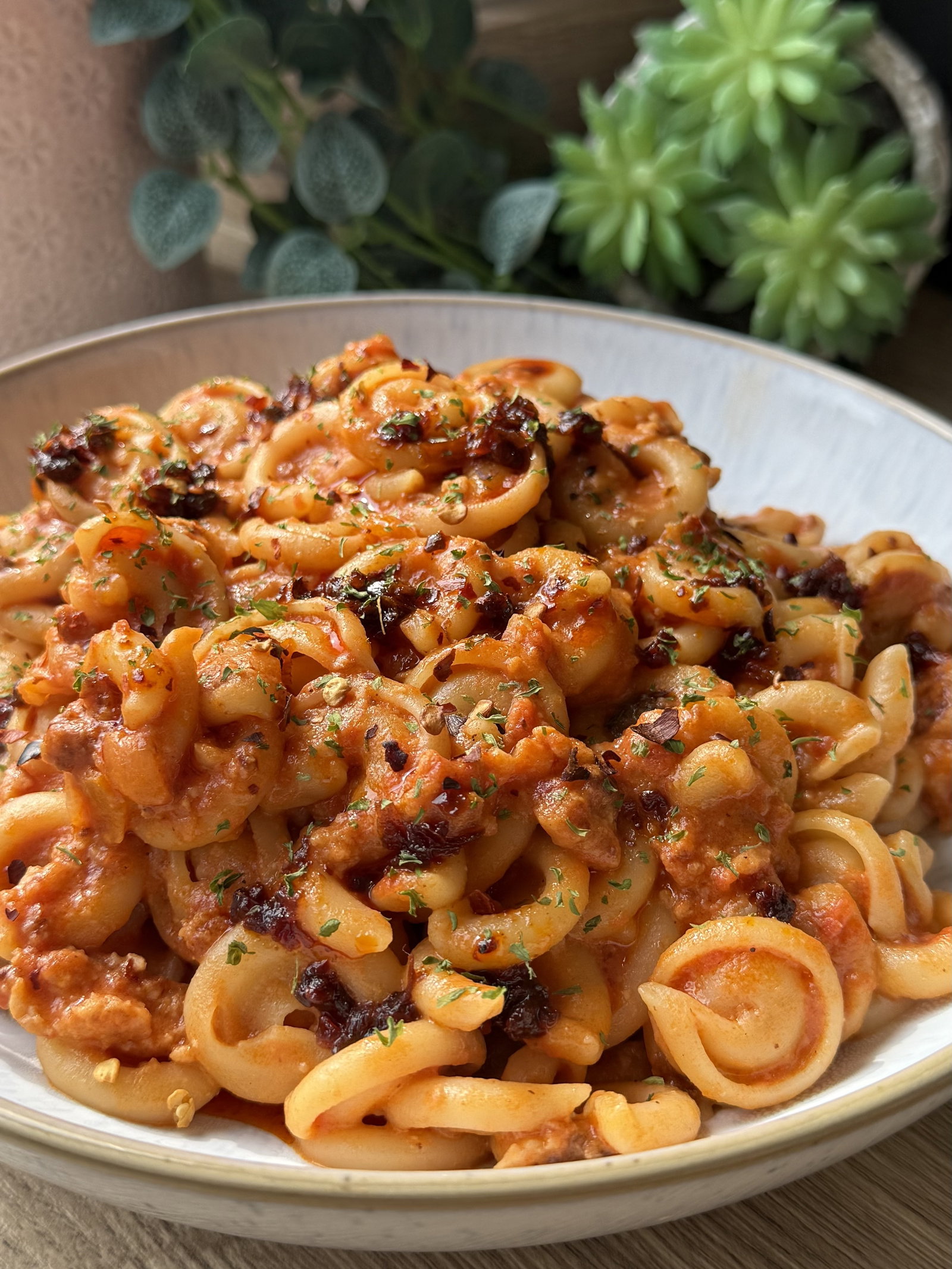 Spicy Honey Sausage Pasta