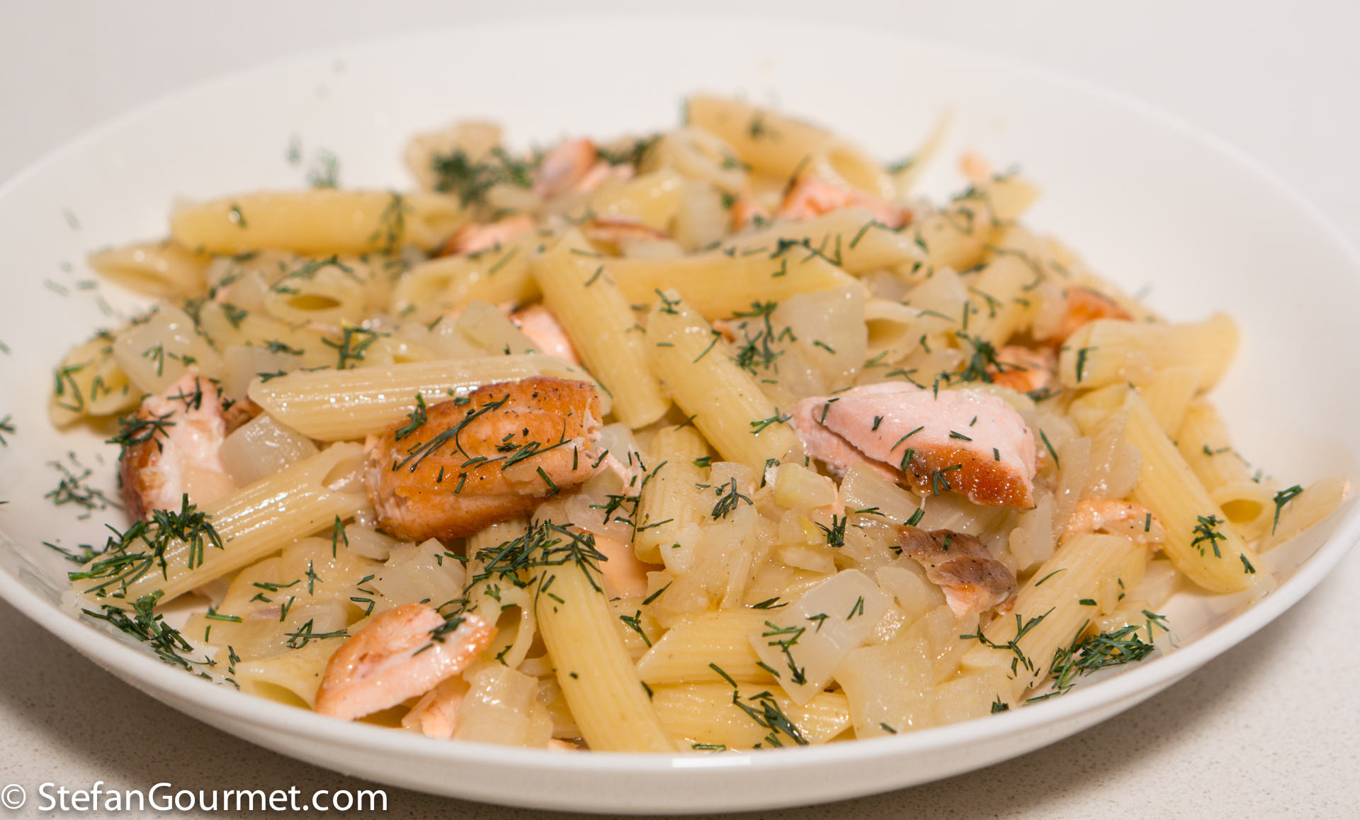 Salmon Pasta With Fennel