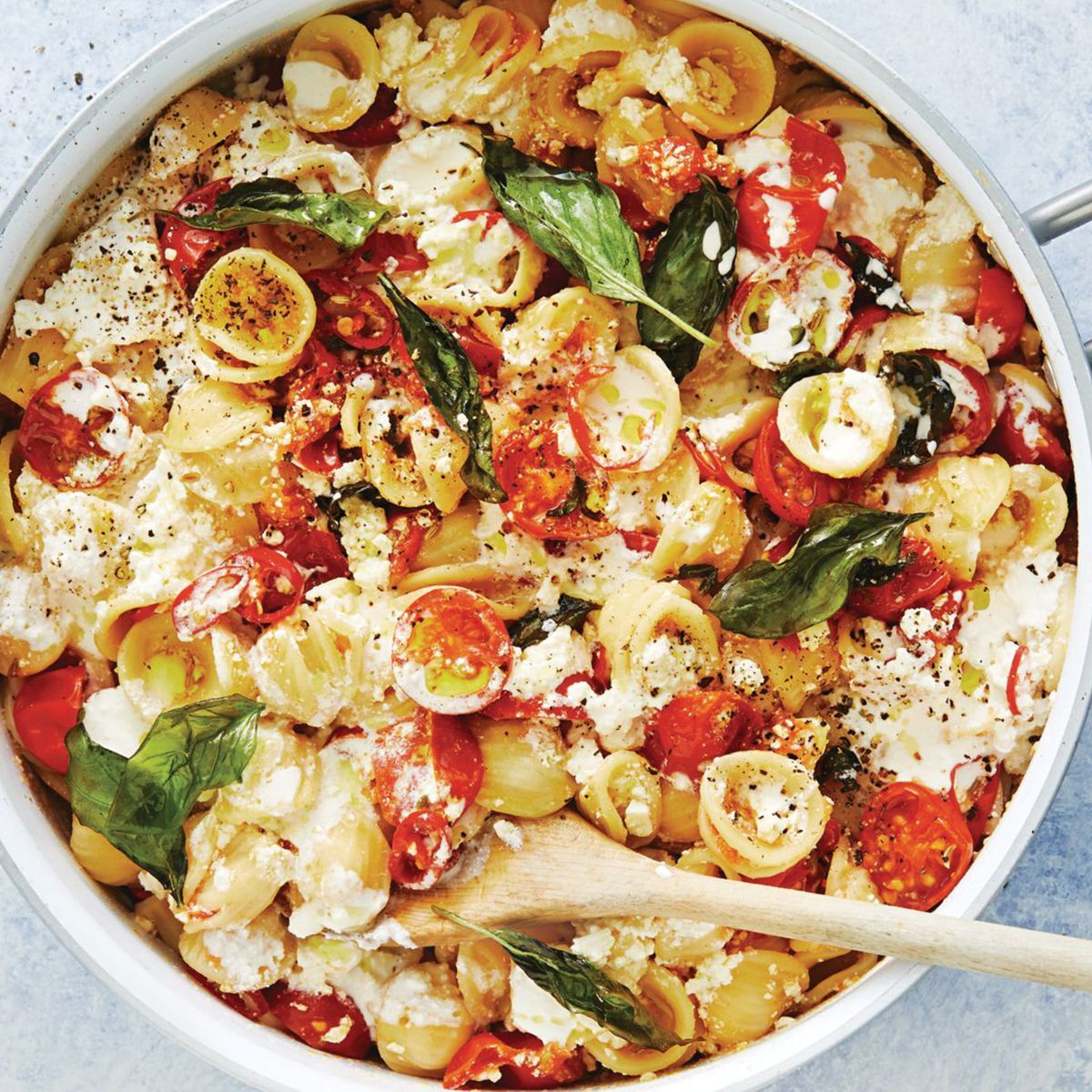 Orecchiette with Cherry Tomatoes and Feta