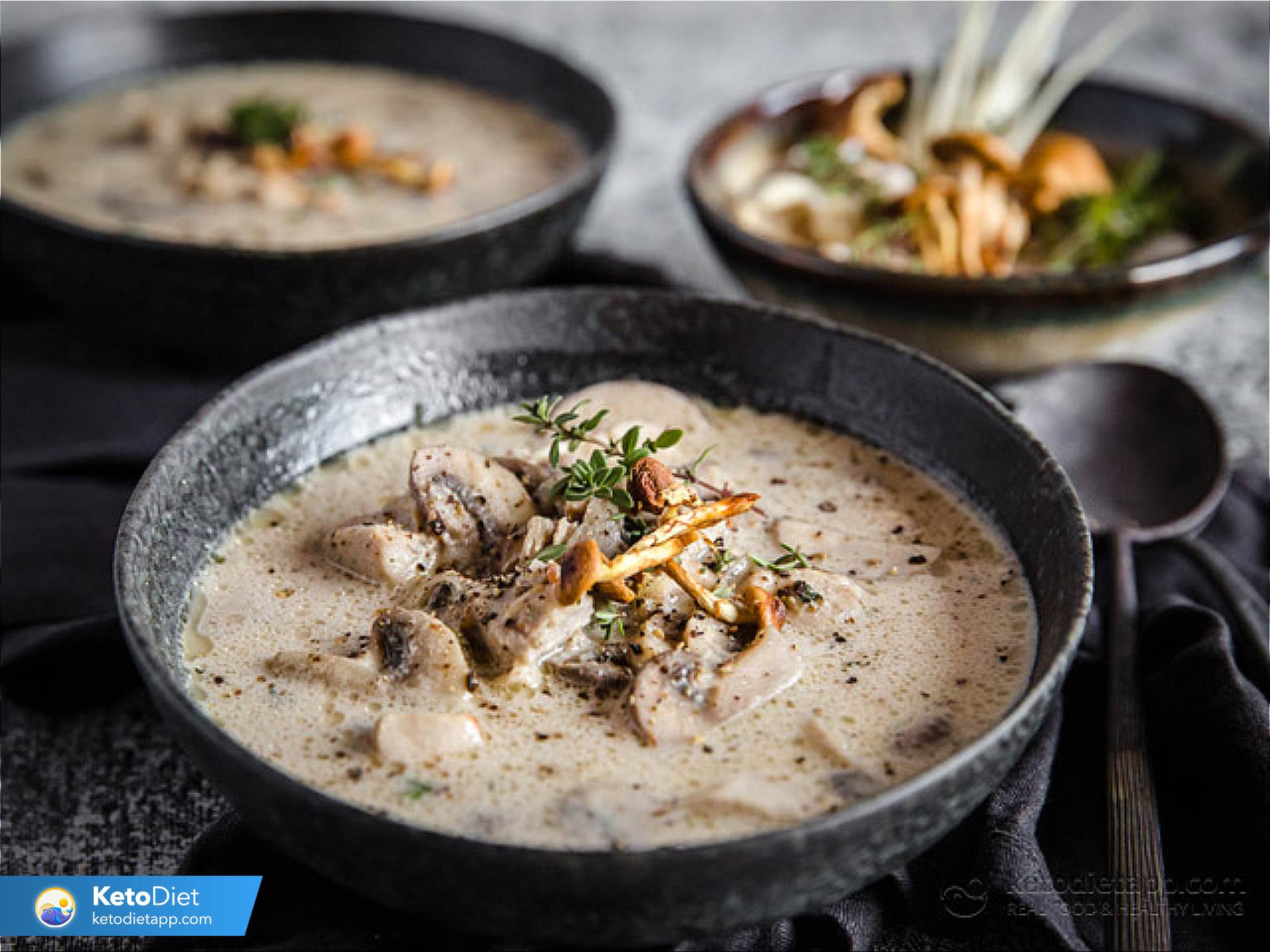 Creamy Chicken Mushroom Soup