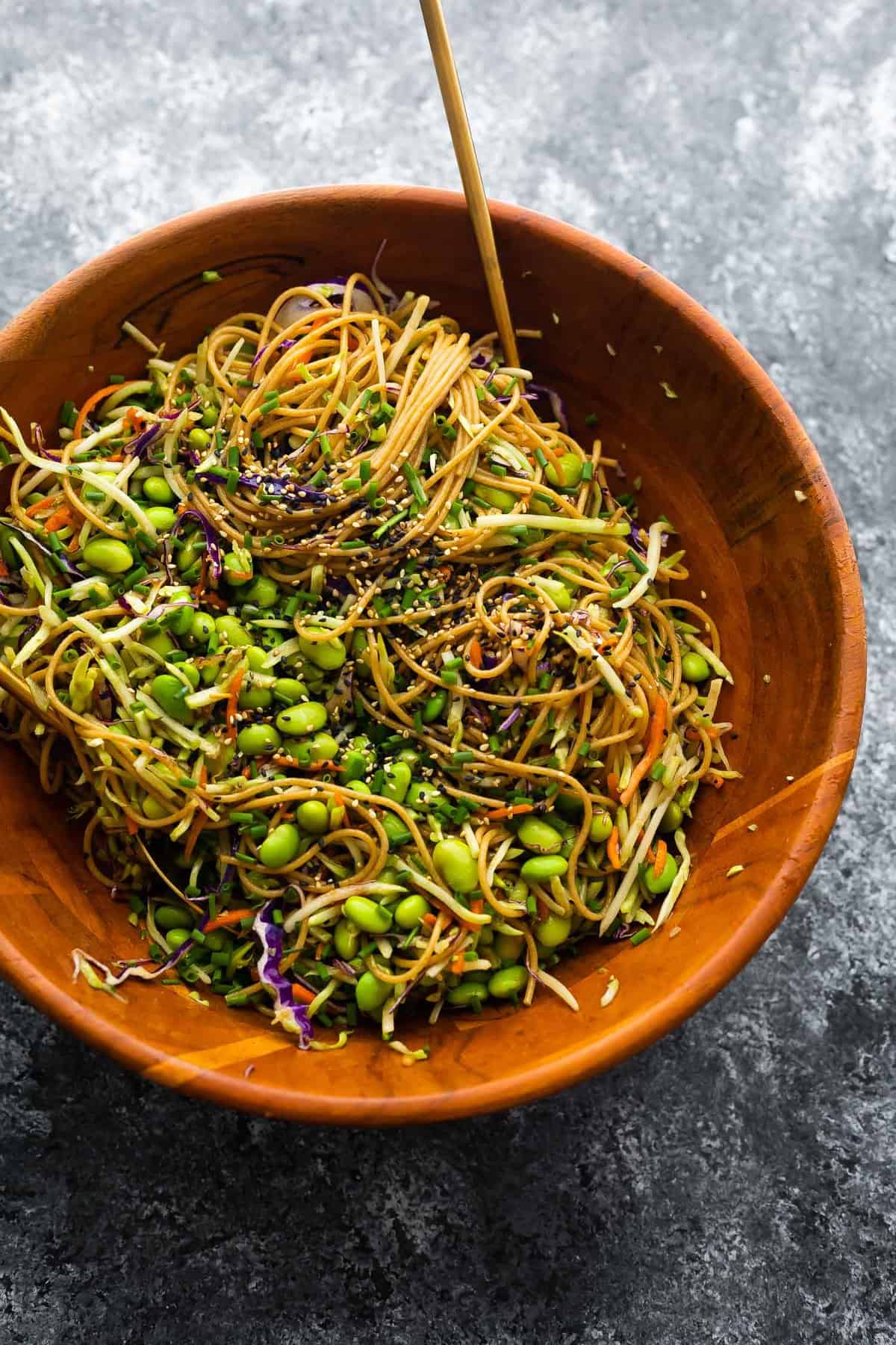Edamame And Sesame Noodles