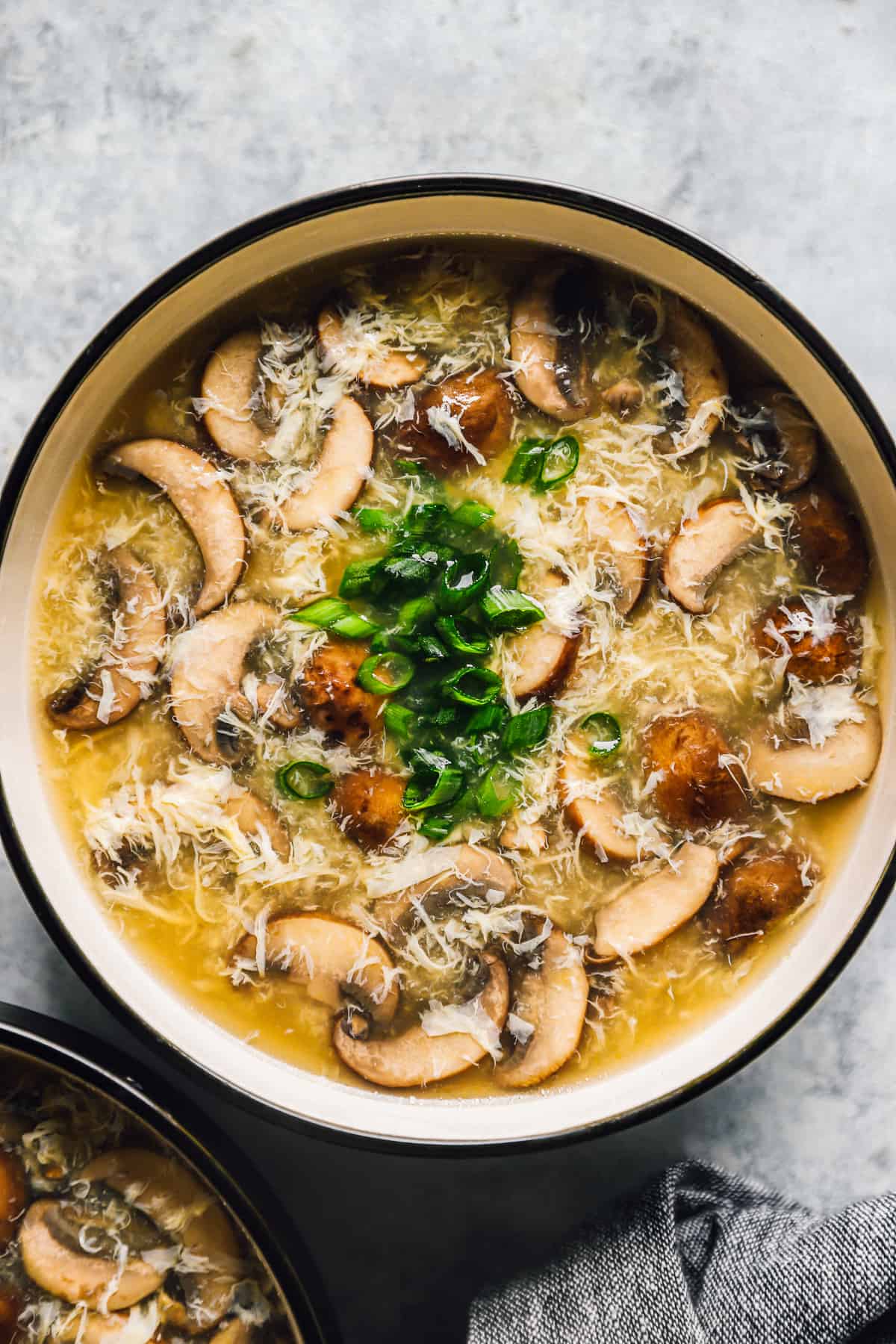 Delicate Mushroom Egg Drop