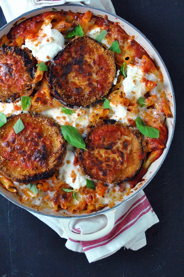 Eggplant Parmesan Ziti