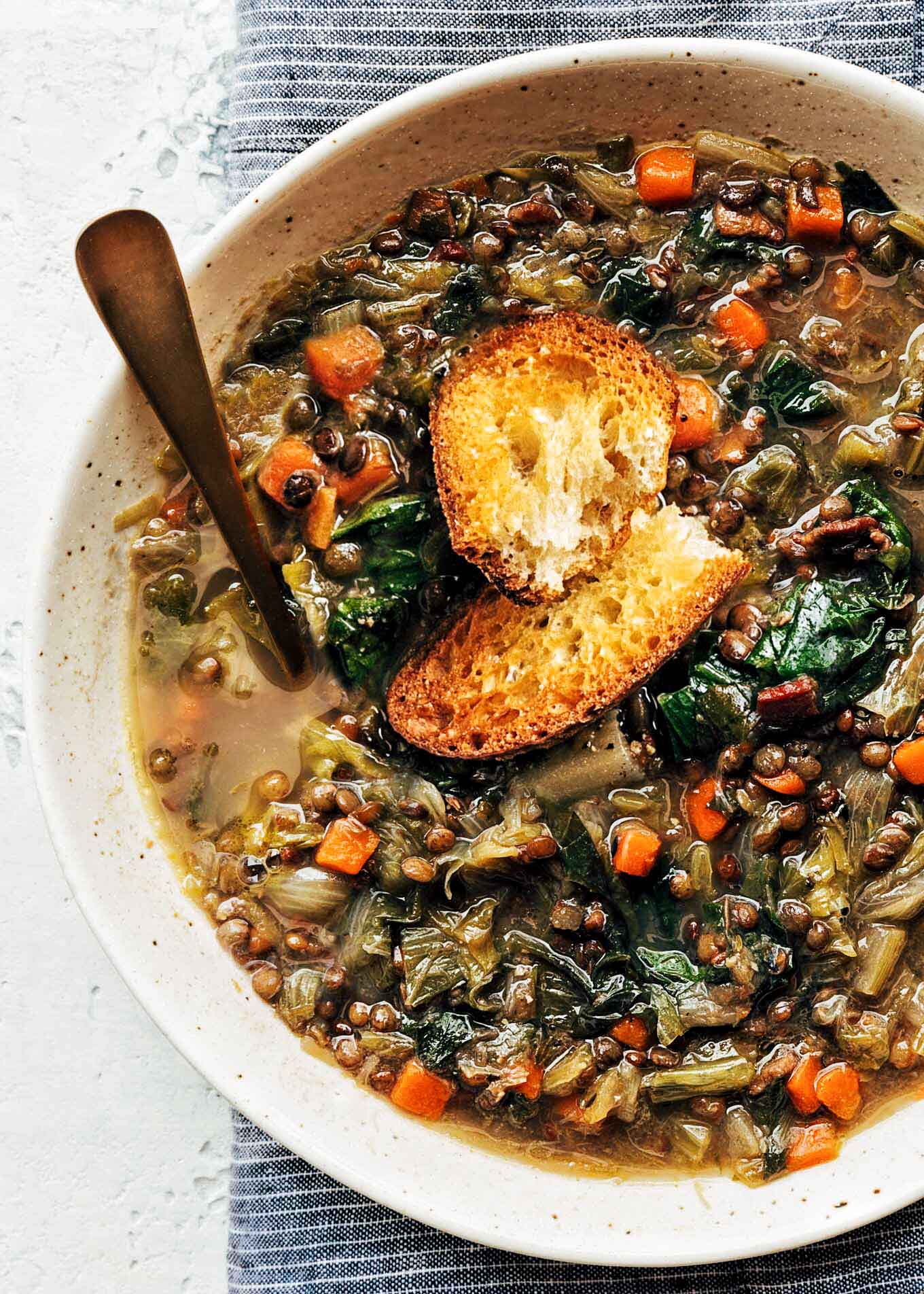 Lentil Soup with Escarole