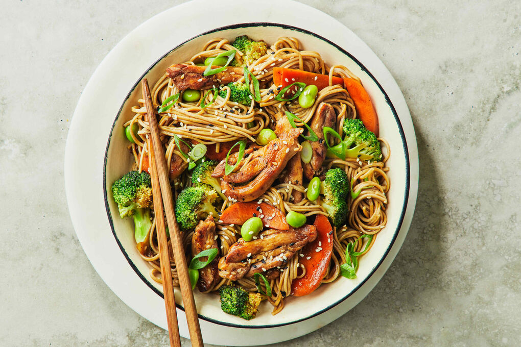 Teriyaki Chicken with Soba Noodles