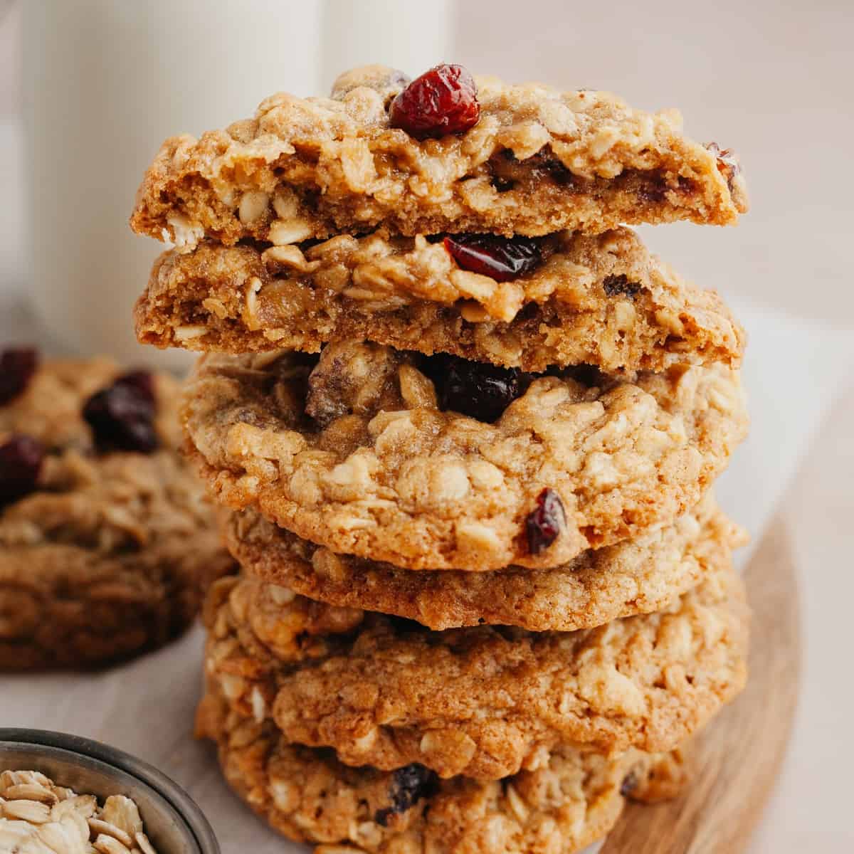 Cranberry Walnut Oatmeal Cookies