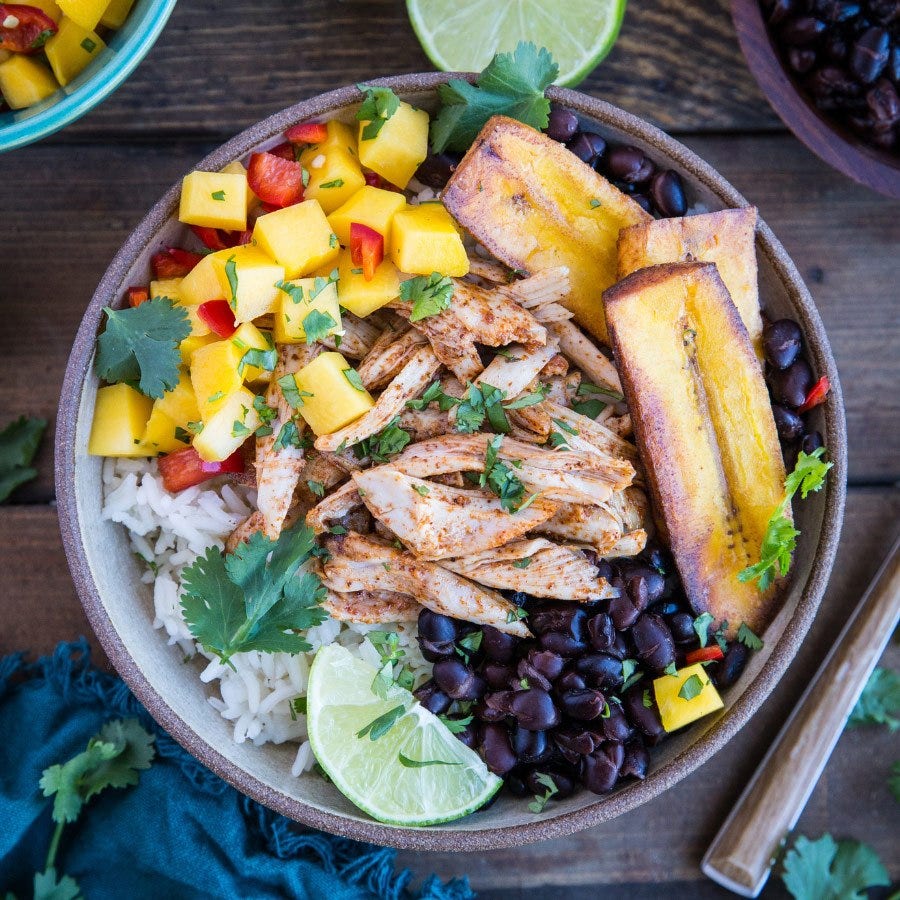Jamaican Jerk Chicken Rice Bowls