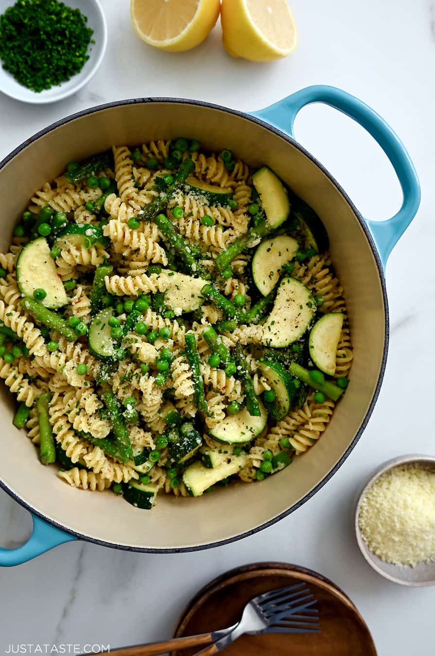 Garlic Butter Zucchini Primavera