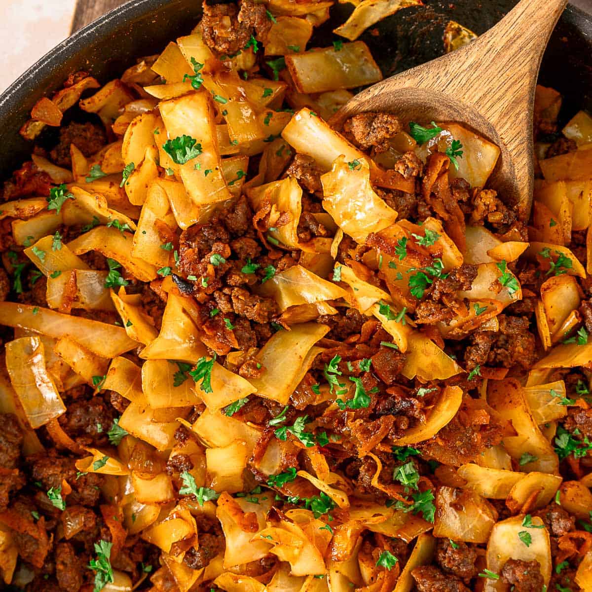 Beef and Cabbage Skillet Dinner