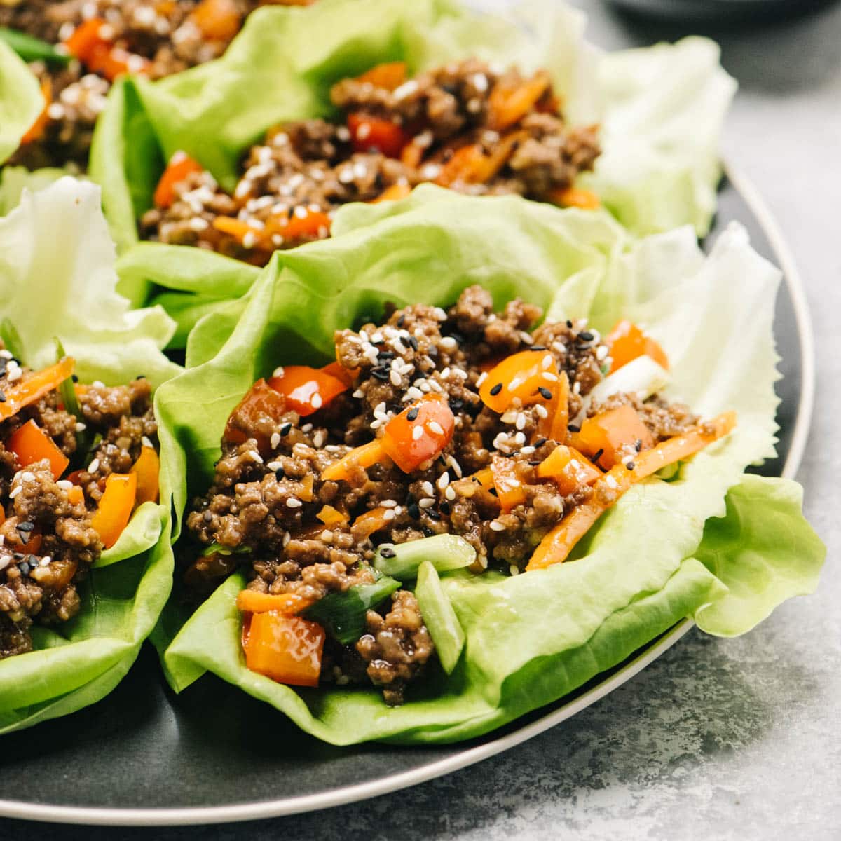 Beef Noodle Lettuce Wraps