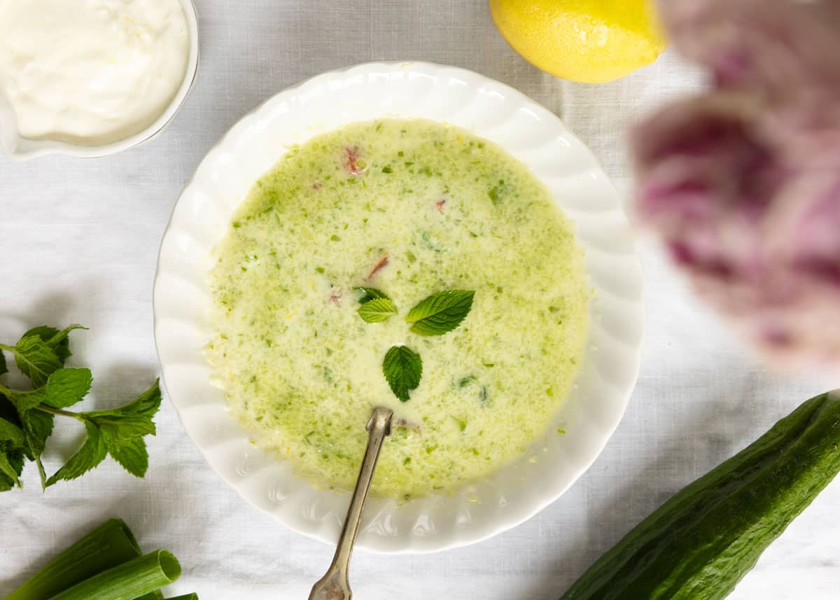 Cucumber Mint Cooling Soup