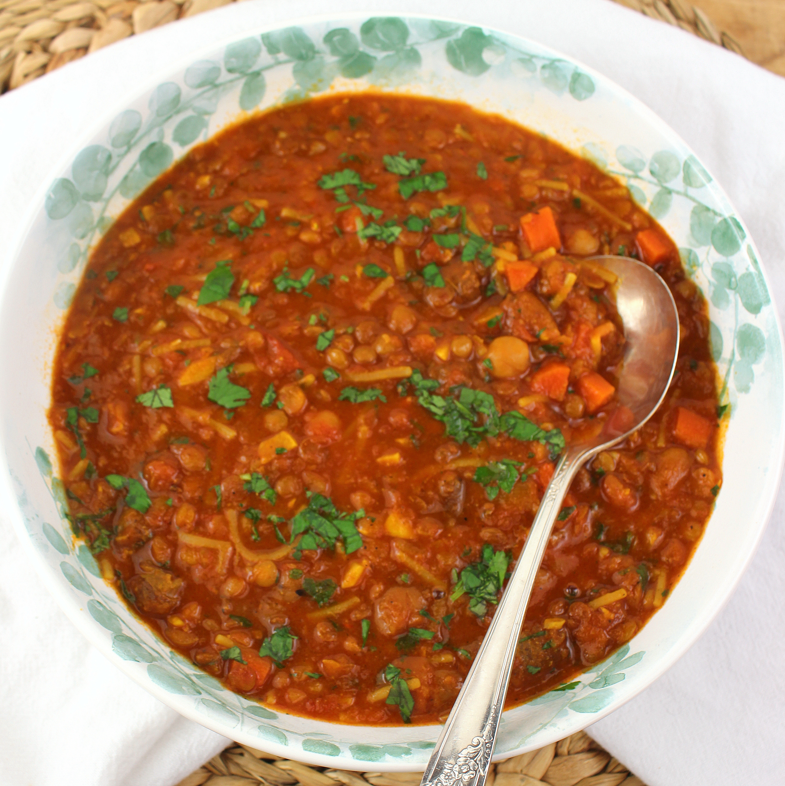 Turkish Merguez Lentil Soup