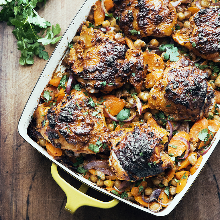 Harissa Roasted Chicken