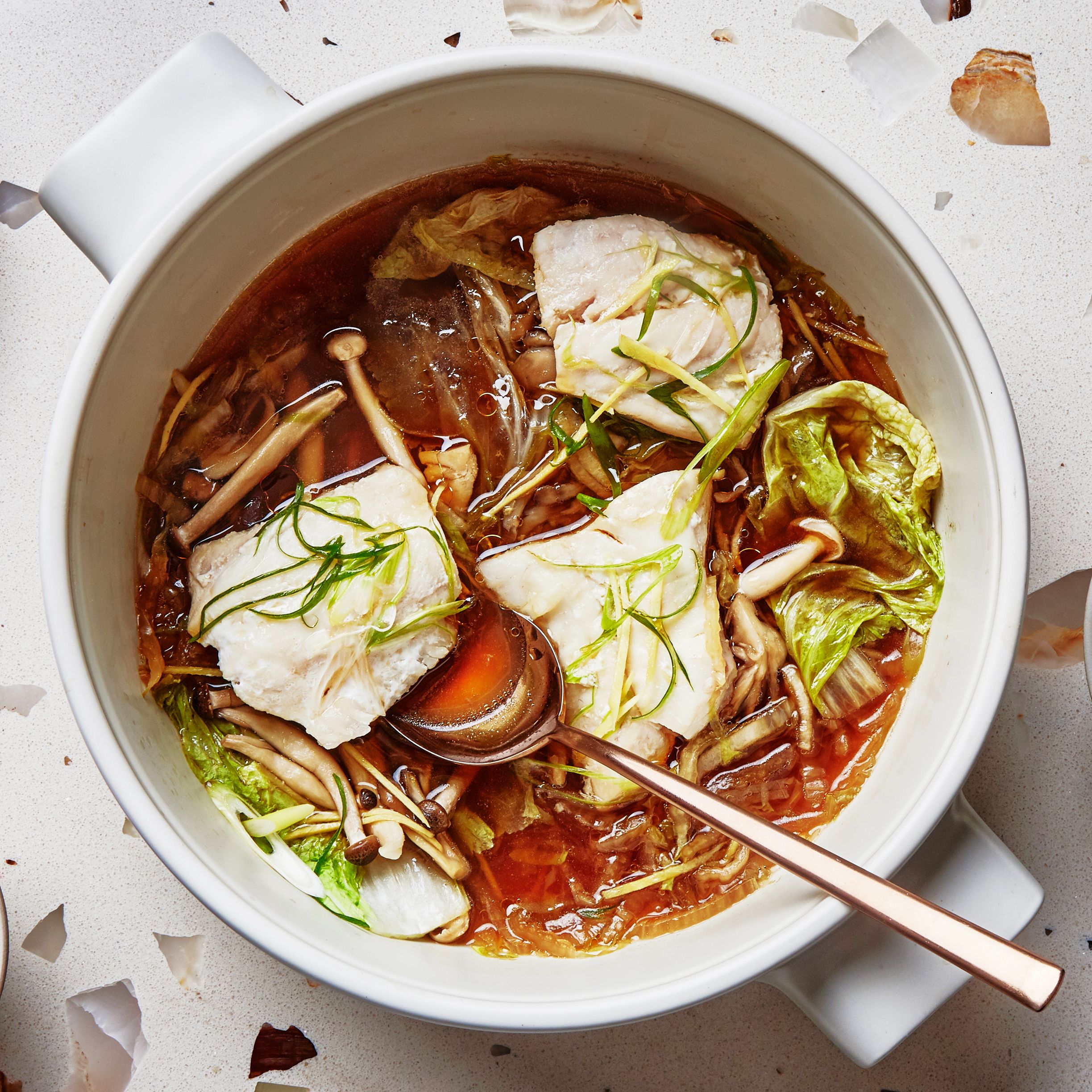 Soy-Ginger Fish Head Soup