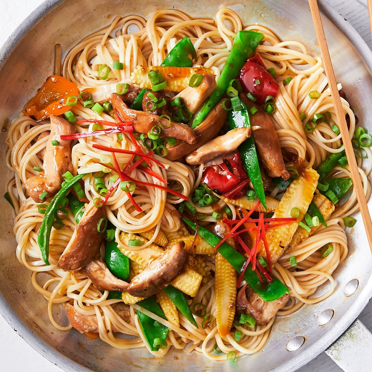Honey Soy Chicken with Egg Noodles