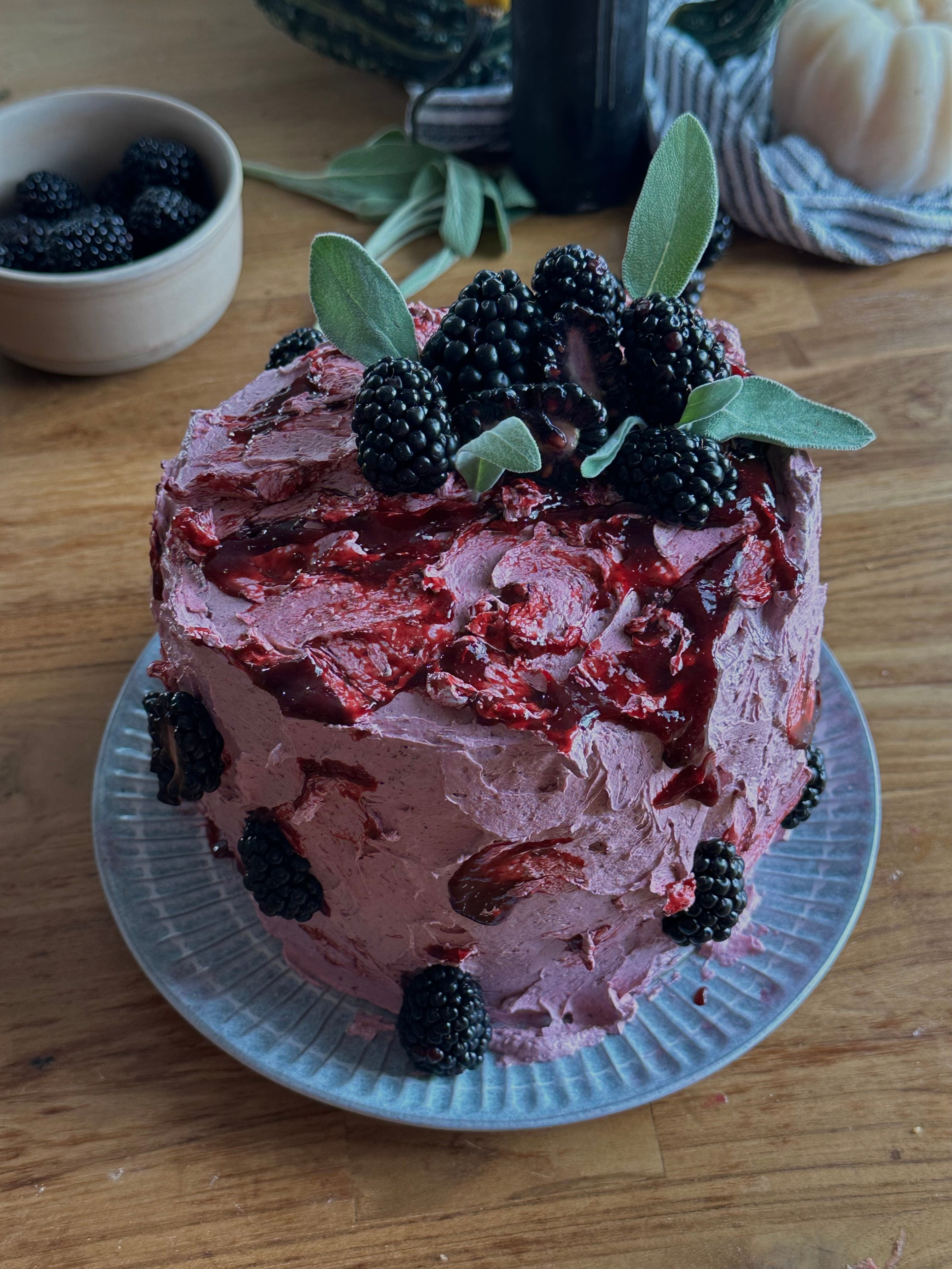 Blackberry Sage Cakes