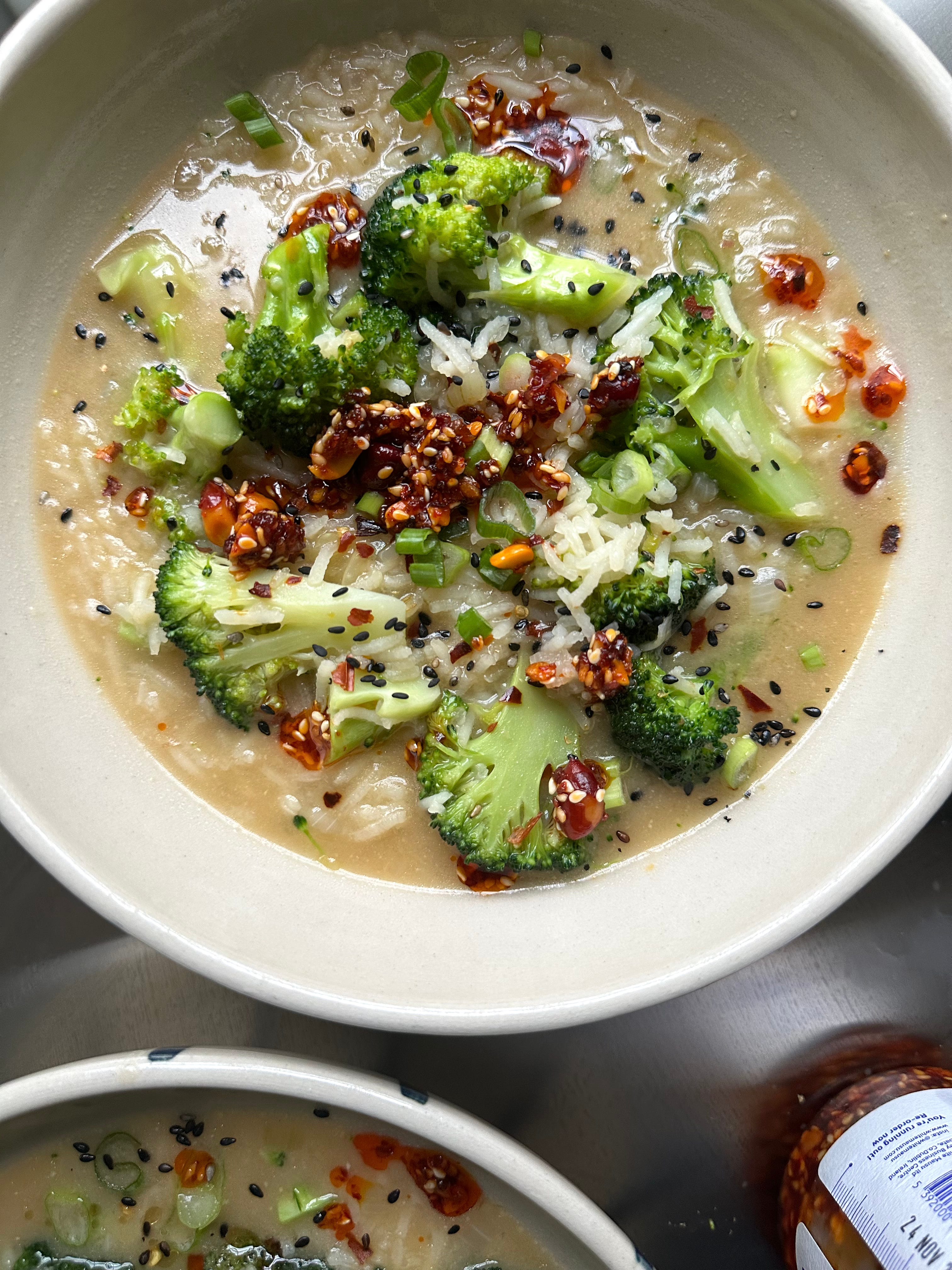 Broccoli Ginger Miso Soup