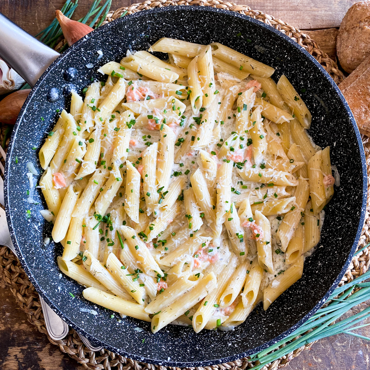 Creamy Dill Salmon Penne
