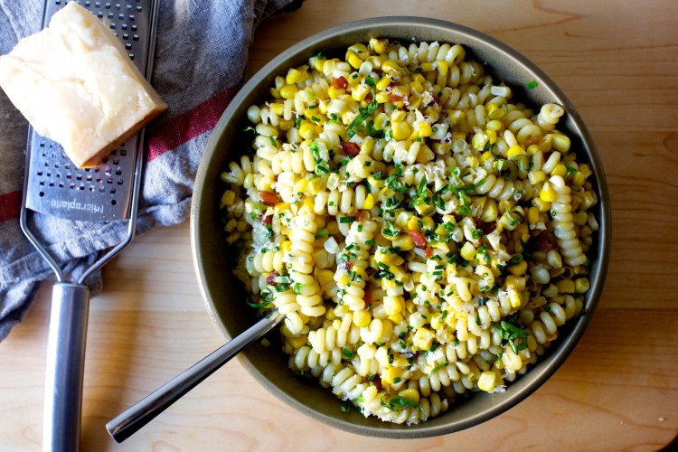 Creamy Corn and Bacon Pasta