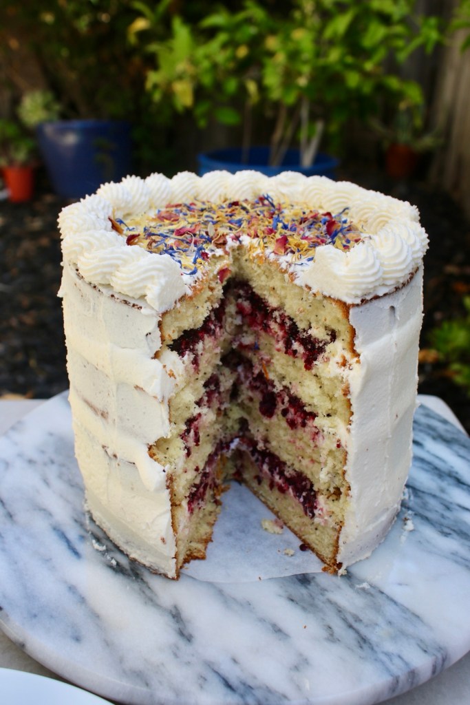 Blackberry Basil Cake