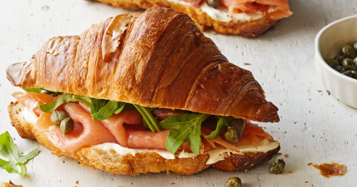 Smoked Salmon and Brie Croissants