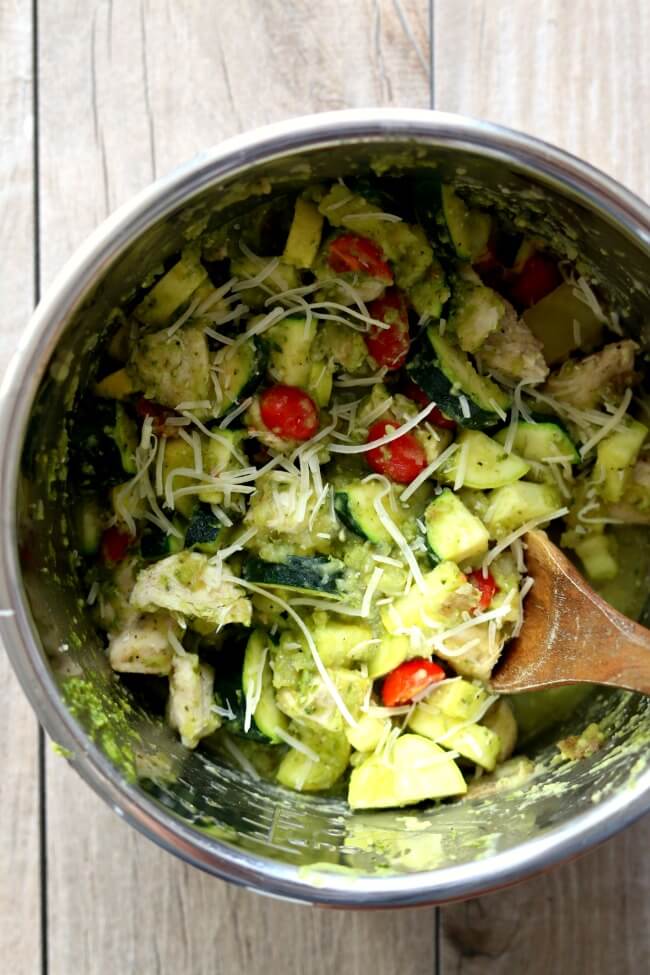 Pesto Chicken Breast with Zucchini