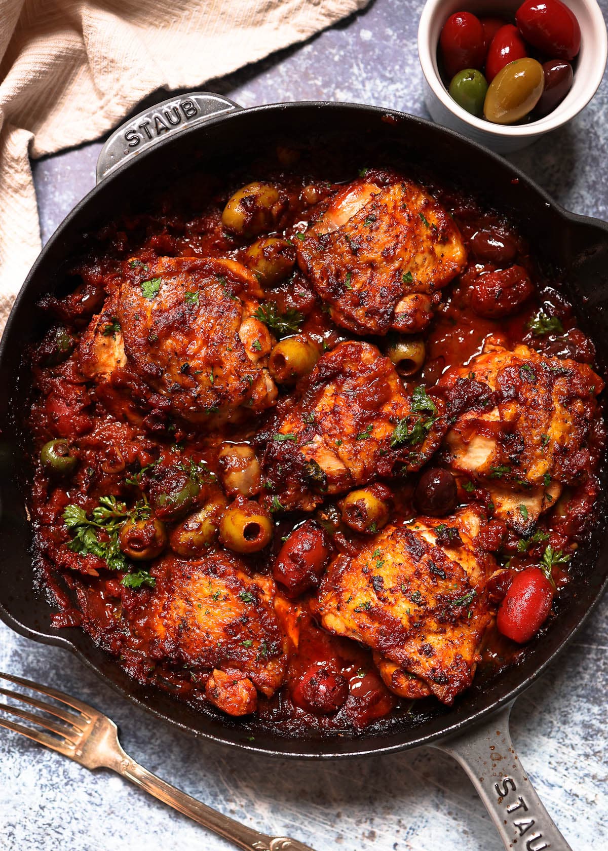 Italian Herb Braised Chicken Thighs