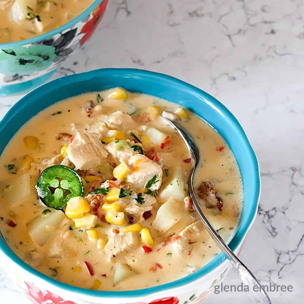 Jalapeño Corn Chicken Chowder