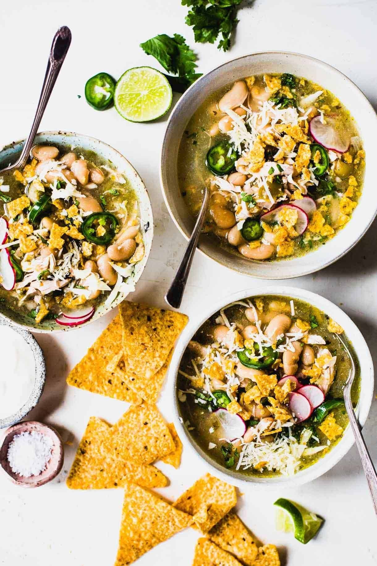 Chicken Soup with Jalapeños & Lime