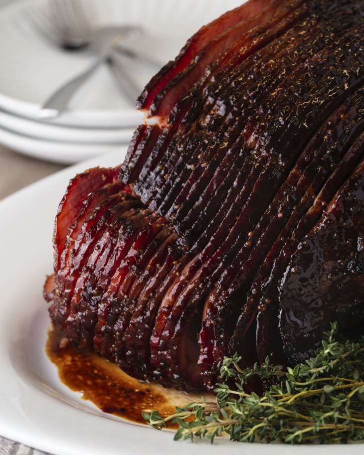 Pomegranate Glazed Ham
