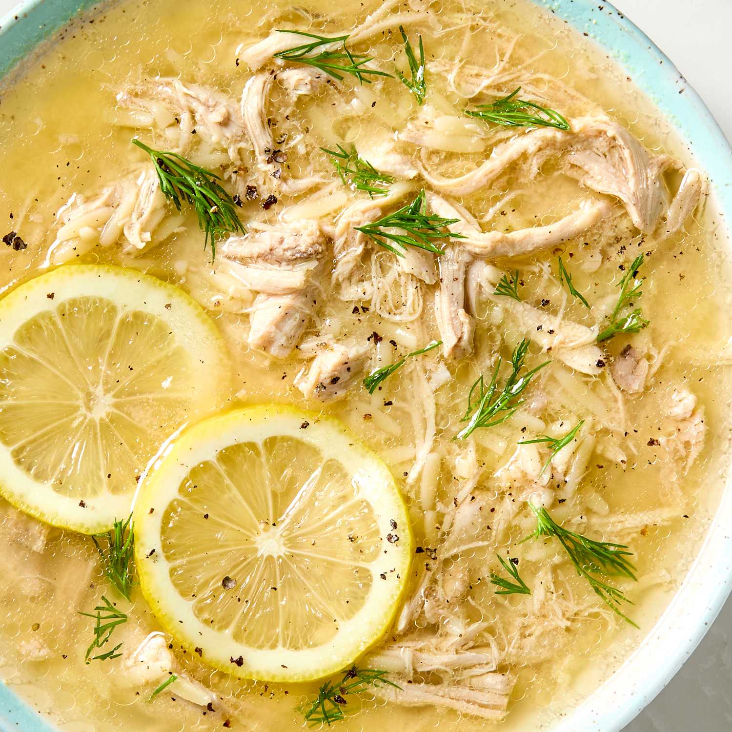 Classic Greek Lemon Chicken Soup