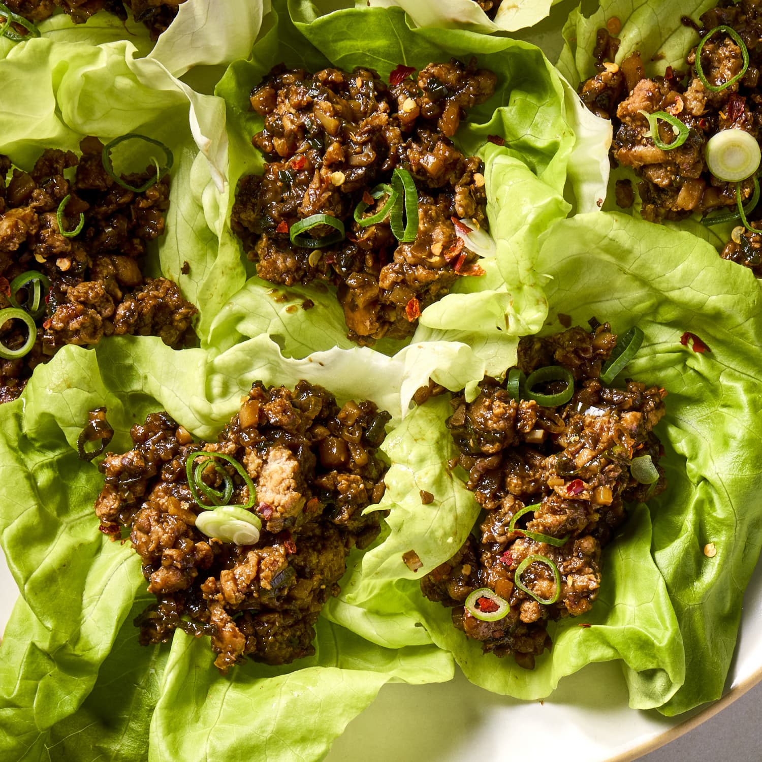 Spicy Chicken Lettuce Wraps