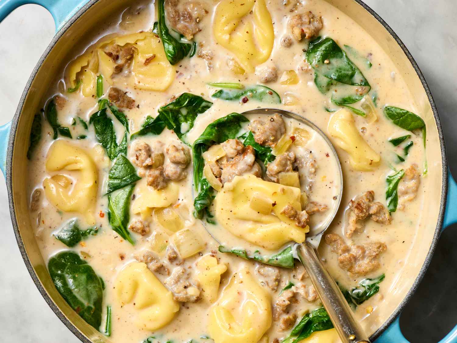 Sausage and Tortellini Soup