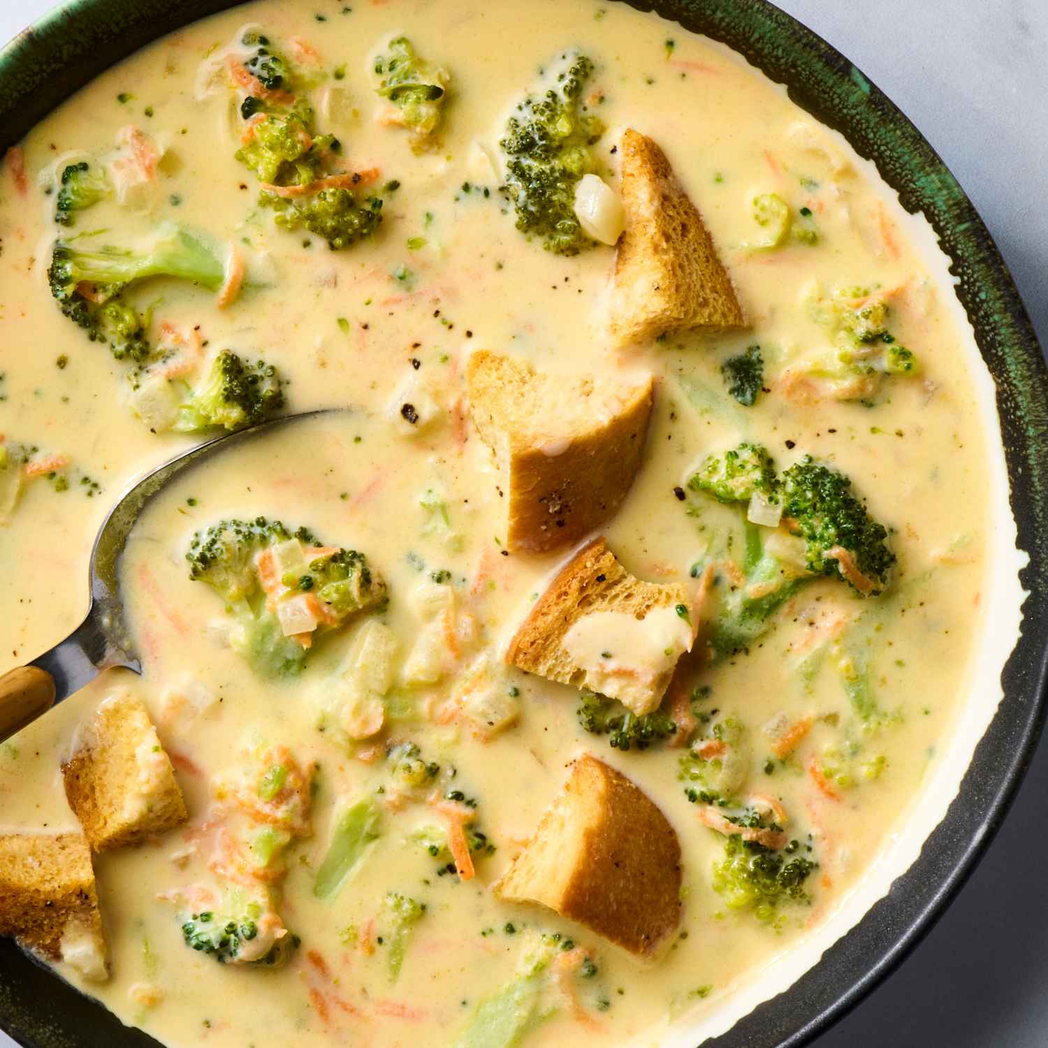 Broccoli Cheddar with Spinach