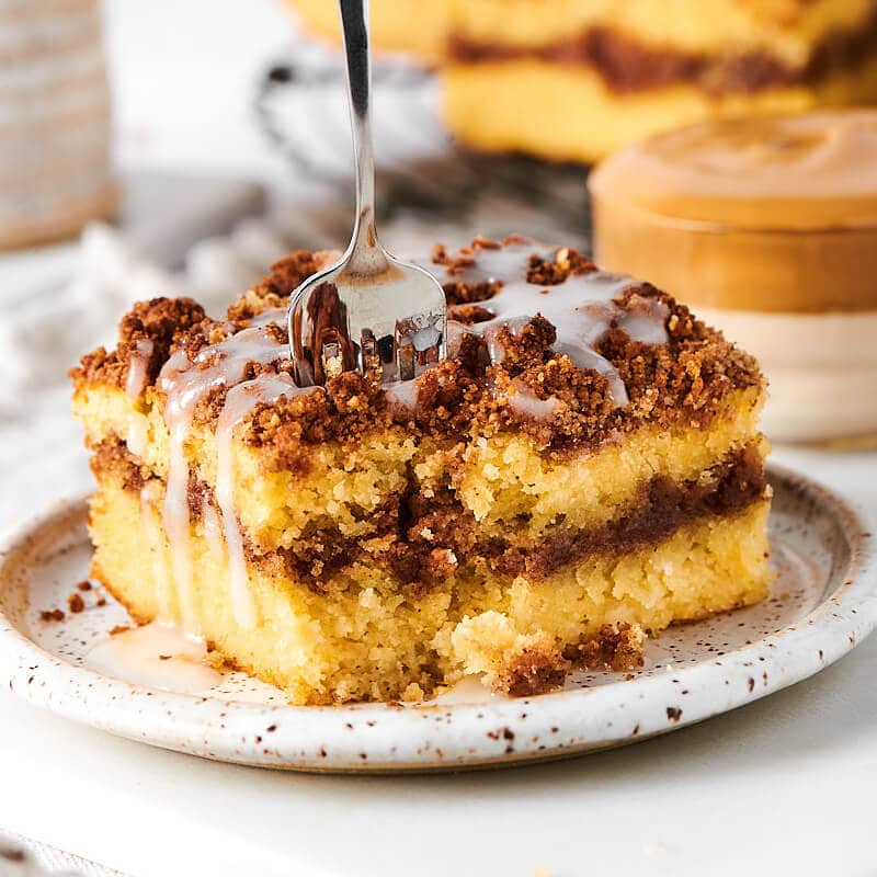 Keto Coffee Cake with Streusel