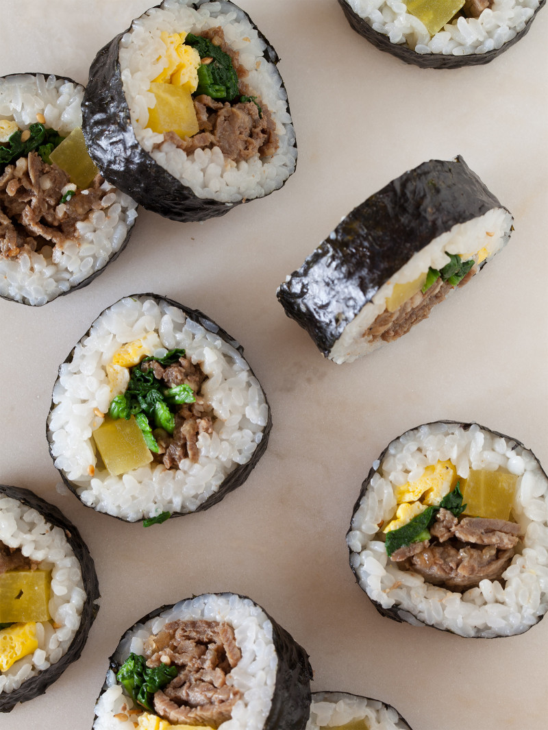 Korean Beef Kimbap Rolls