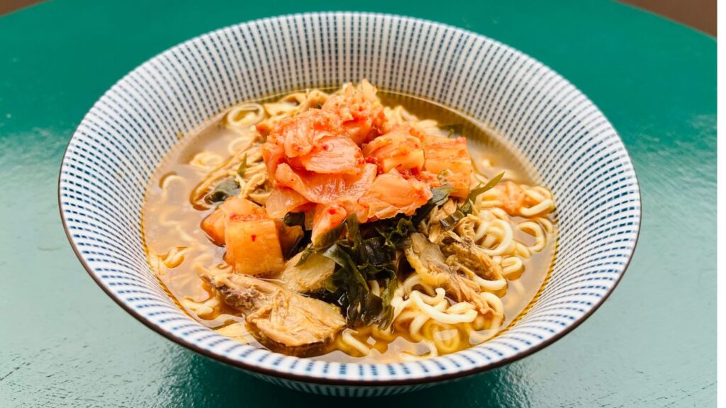 Kimchi Chicken Ramen Bowl