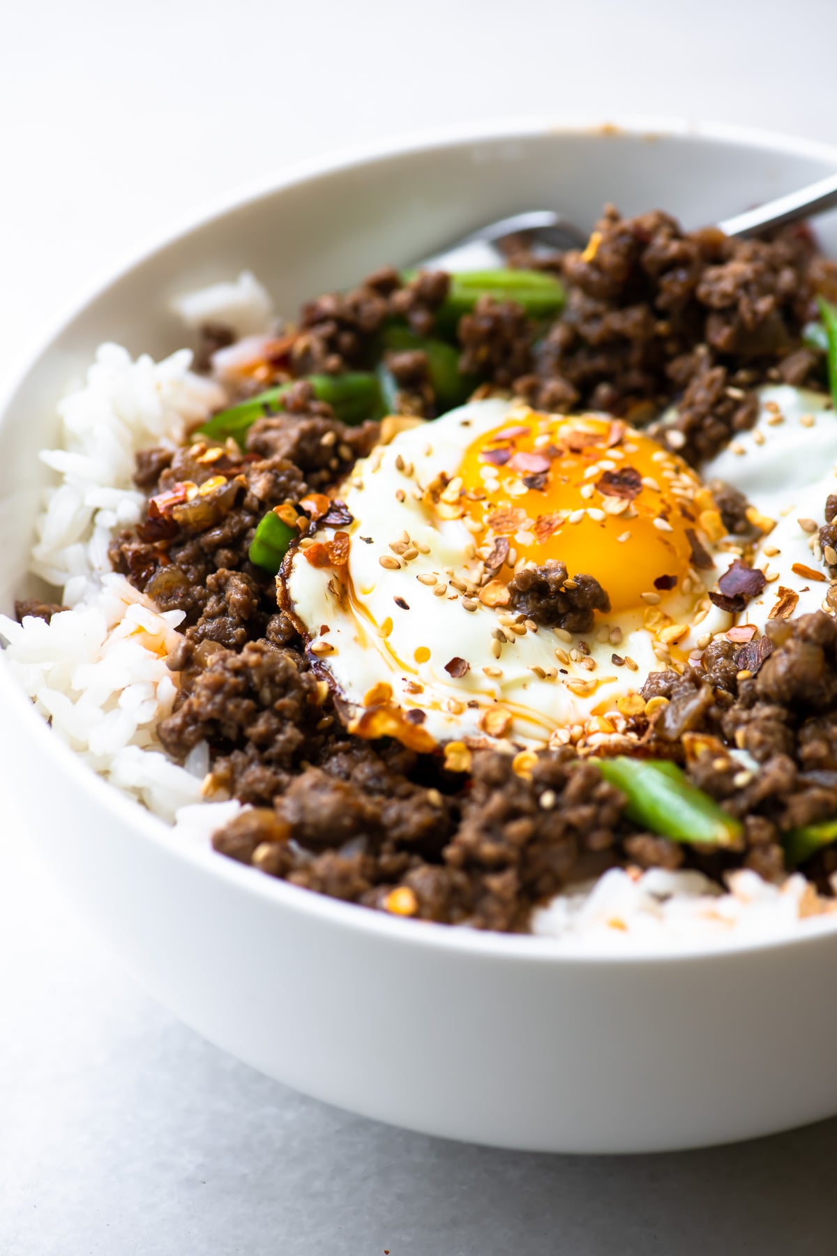 Ground Beef and Egg Fried Rice