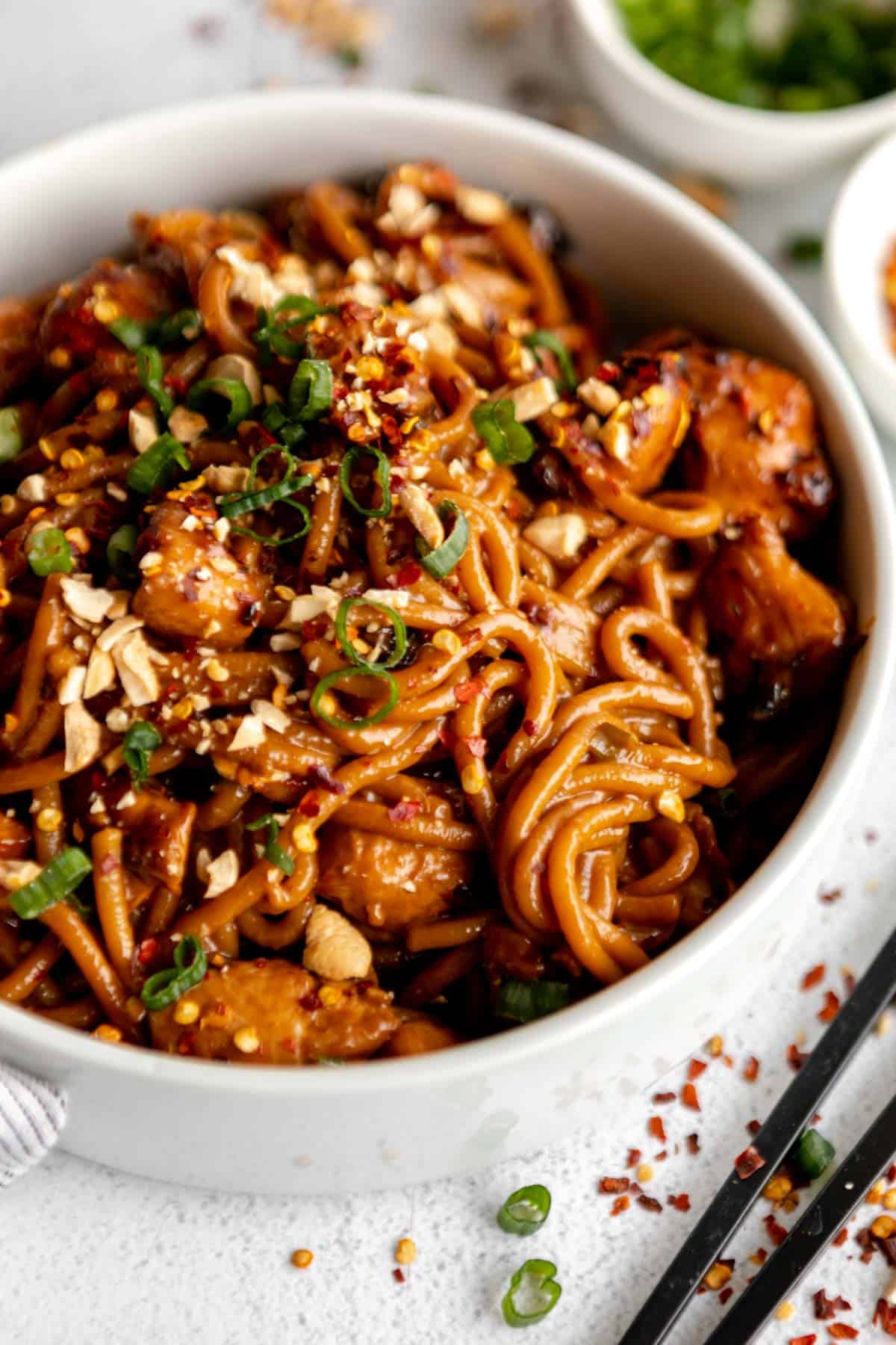 Kung Pao Chicken Noodles