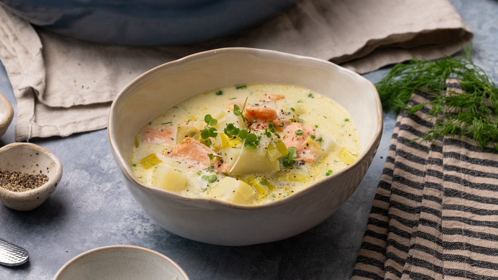 Smoked Salmon Leek Chowder