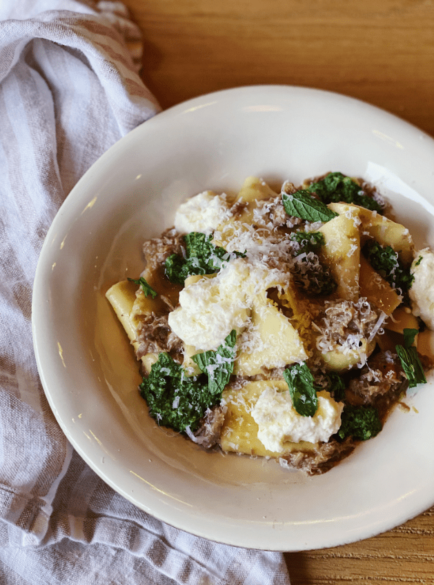 Lamb Ragu with Mint