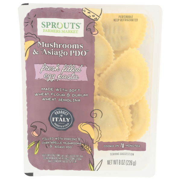 Asiago and Mushroom Ravioli