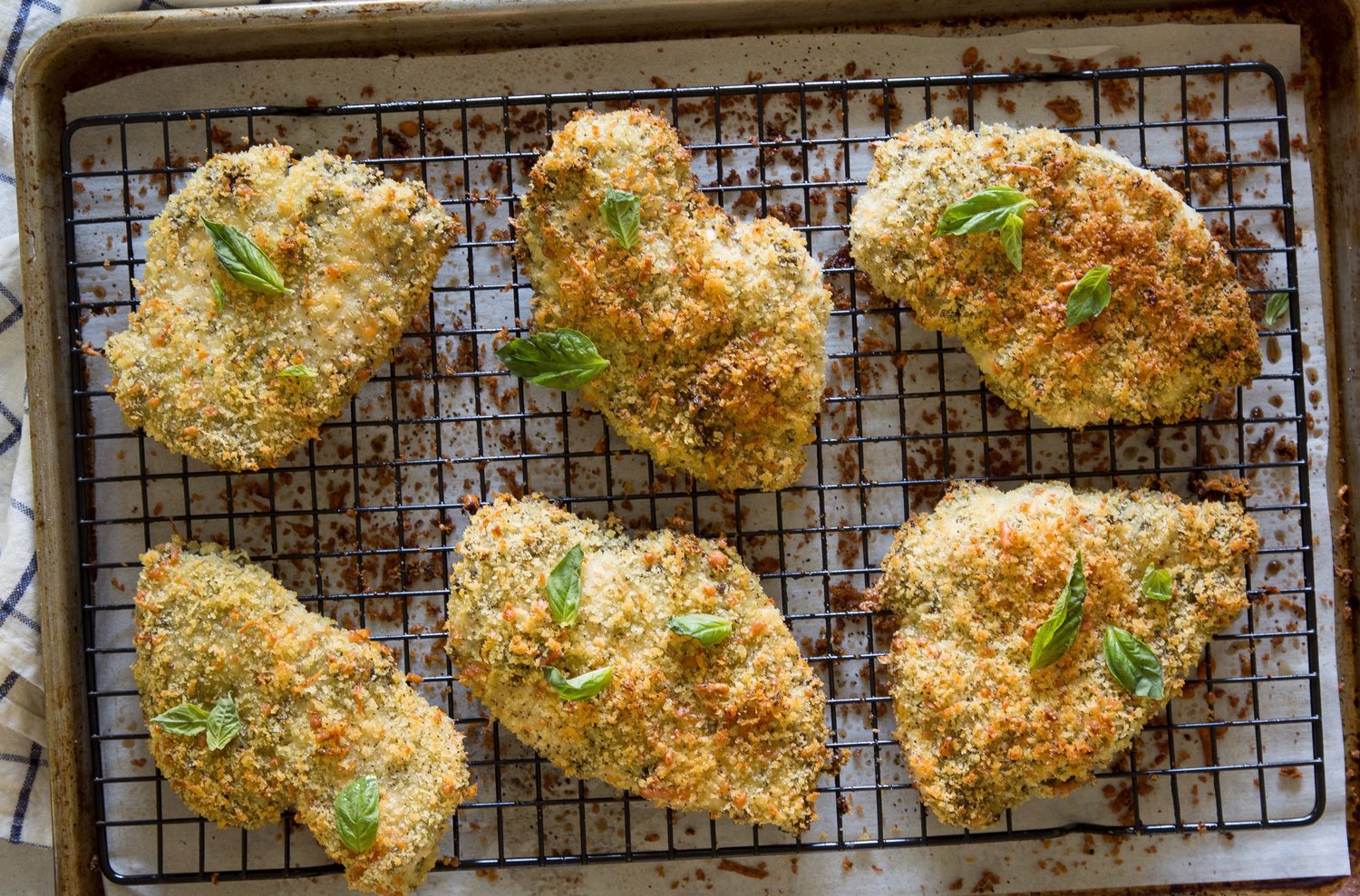 Parmesan-Crusted Pesto Chicken