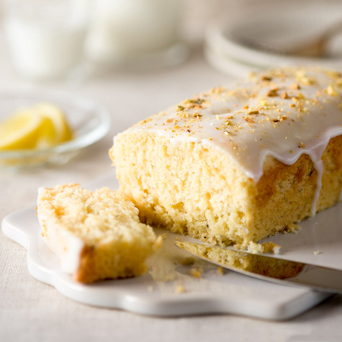 Lemon Cardamom Spiced Cake