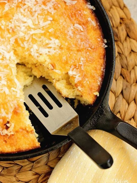 Dutch Oven Skillet Lemon Cake