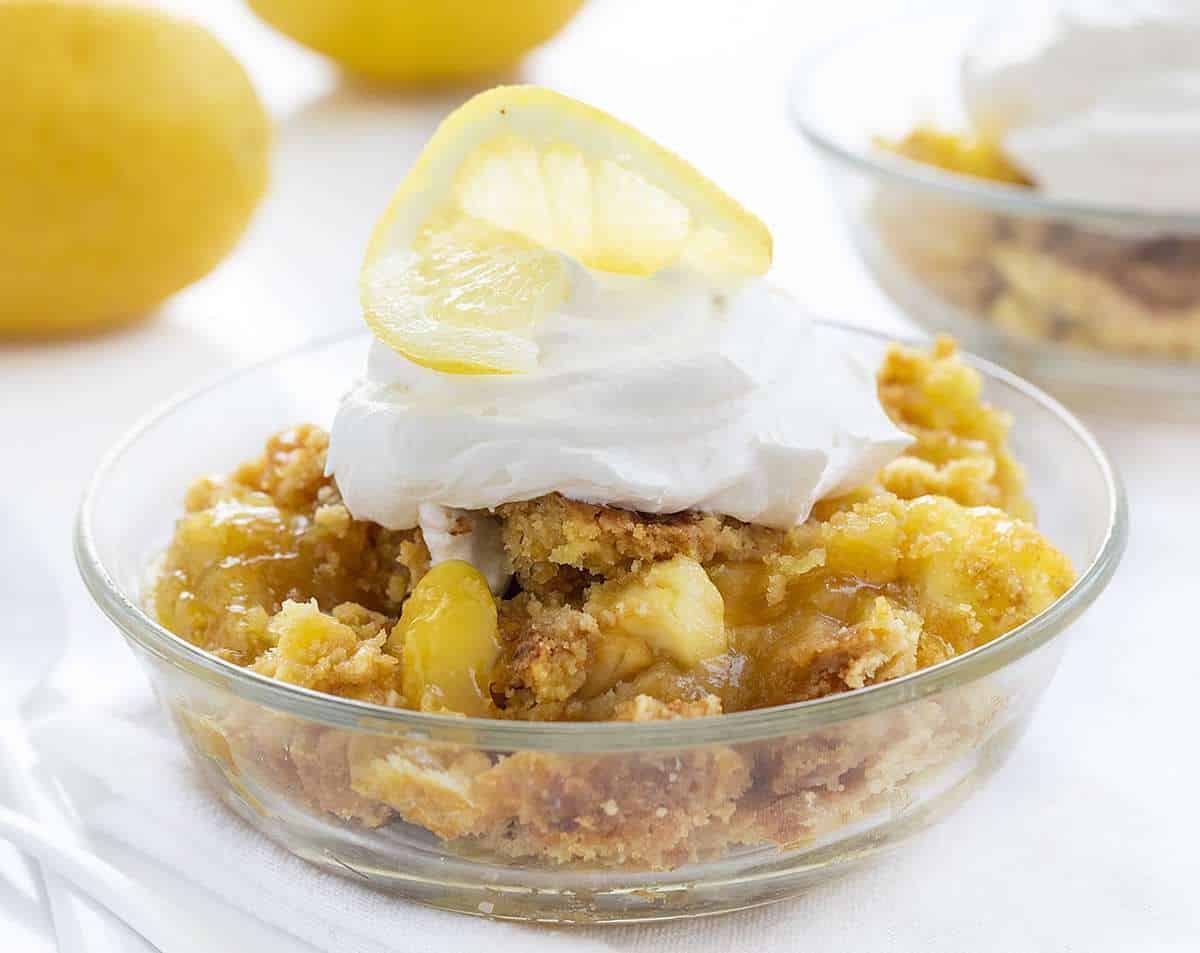 White Chocolate Lemon Dump Cake