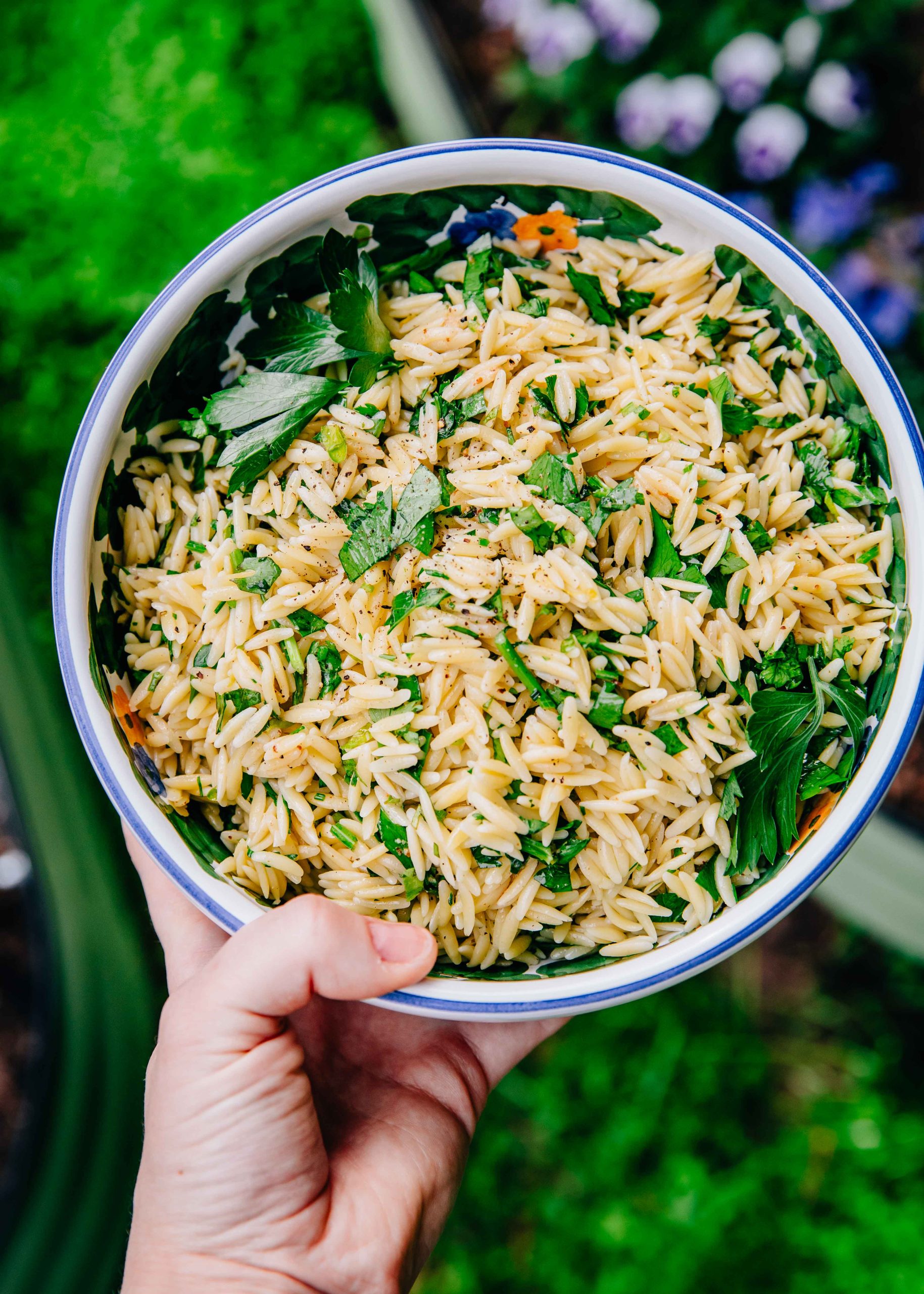 Lemon Herb Orzo Salad